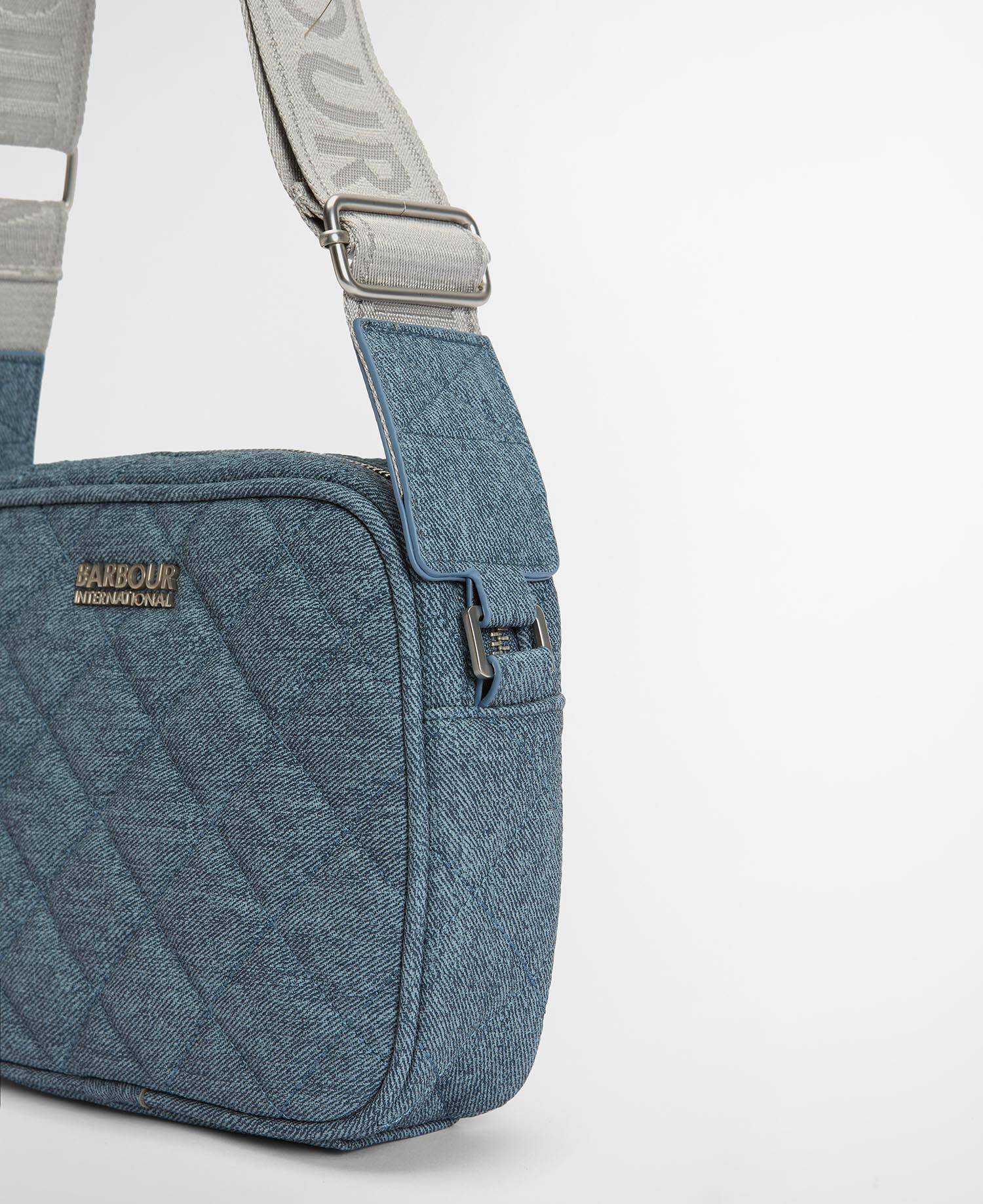 Denim Quilted Sloane Crossbody Bag Light Denim image number 4