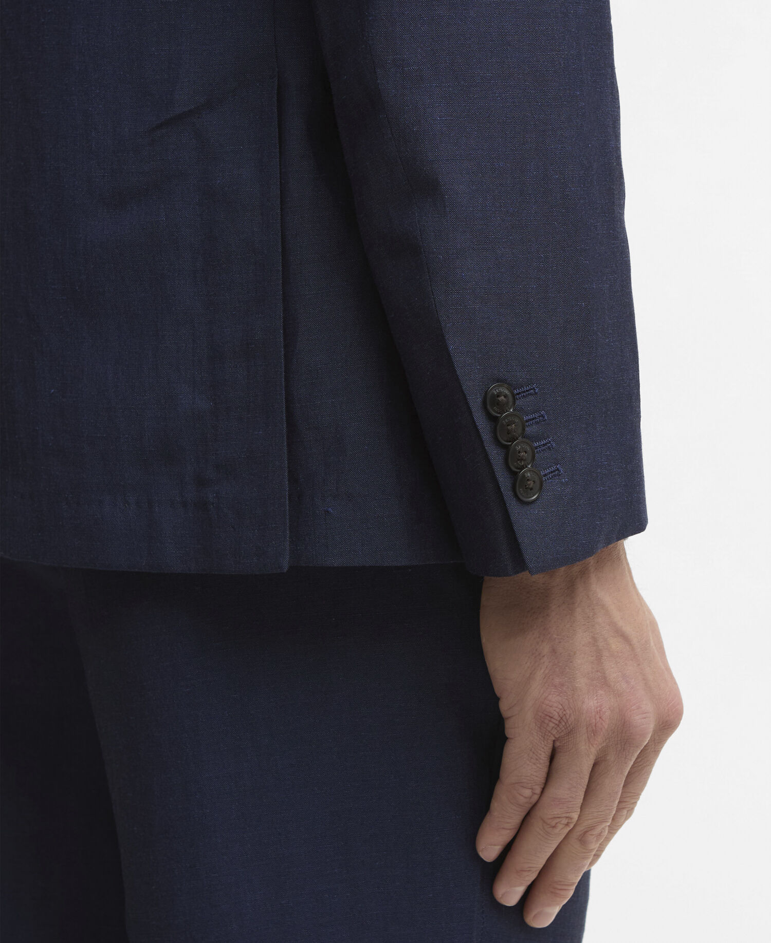 Willowtree Linen Blend Blazer Navy