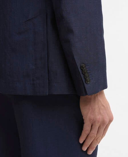 Willowtree Linen Blend Blazer Navy
