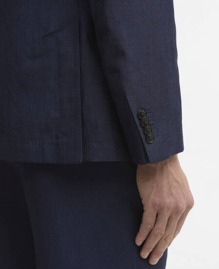 Willowtree Linen Blend Blazer Navy