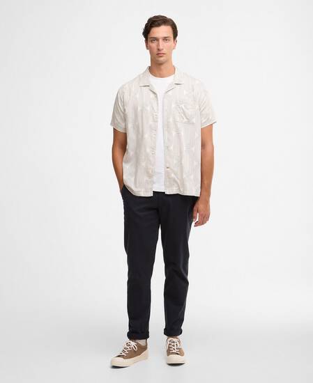 Newmill Printed Short-Sleeved Shirt Whisper White