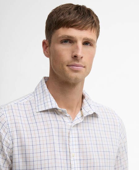 Belleview Tattersall Tailored Shirt White