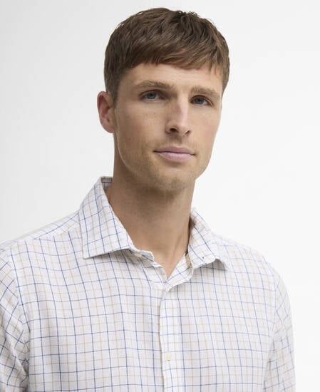 Belleview Tattersall Tailored Shirt White