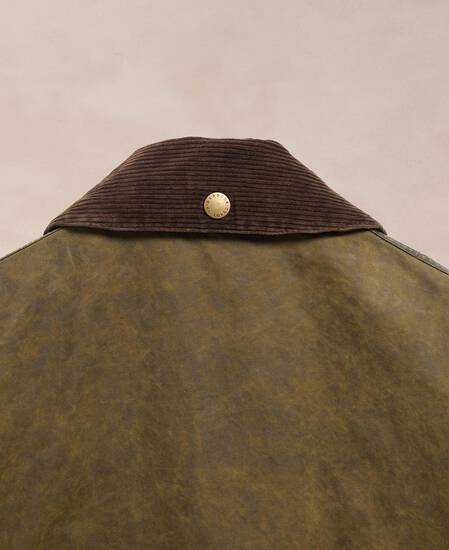 Barbour Re-loved Supa Men's Border Waxed Jacket - Size 42