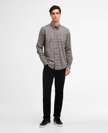 Hemd Peregrine Check Burnt Henna