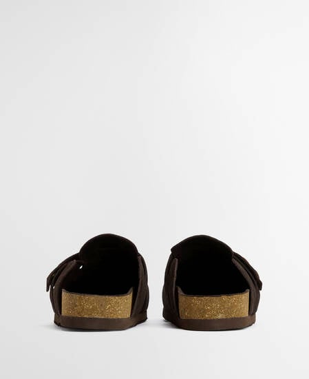 Bowman Suede Mules Choc Suede
