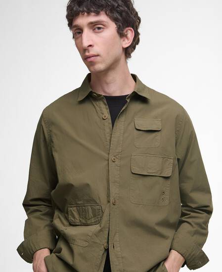 Morwick Oversized Long-Sleeved Shirt British Khaki