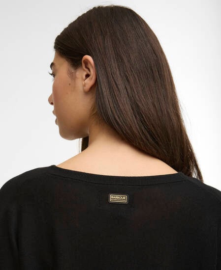 Nia Cowl-Neck Jumper Black