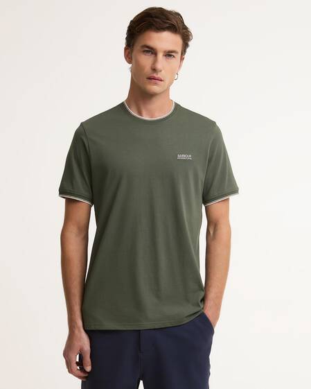 Ashmann Tipped T-Shirt Thyme