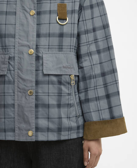 Carnforth Tartan Casual Jacket Grey Tartan