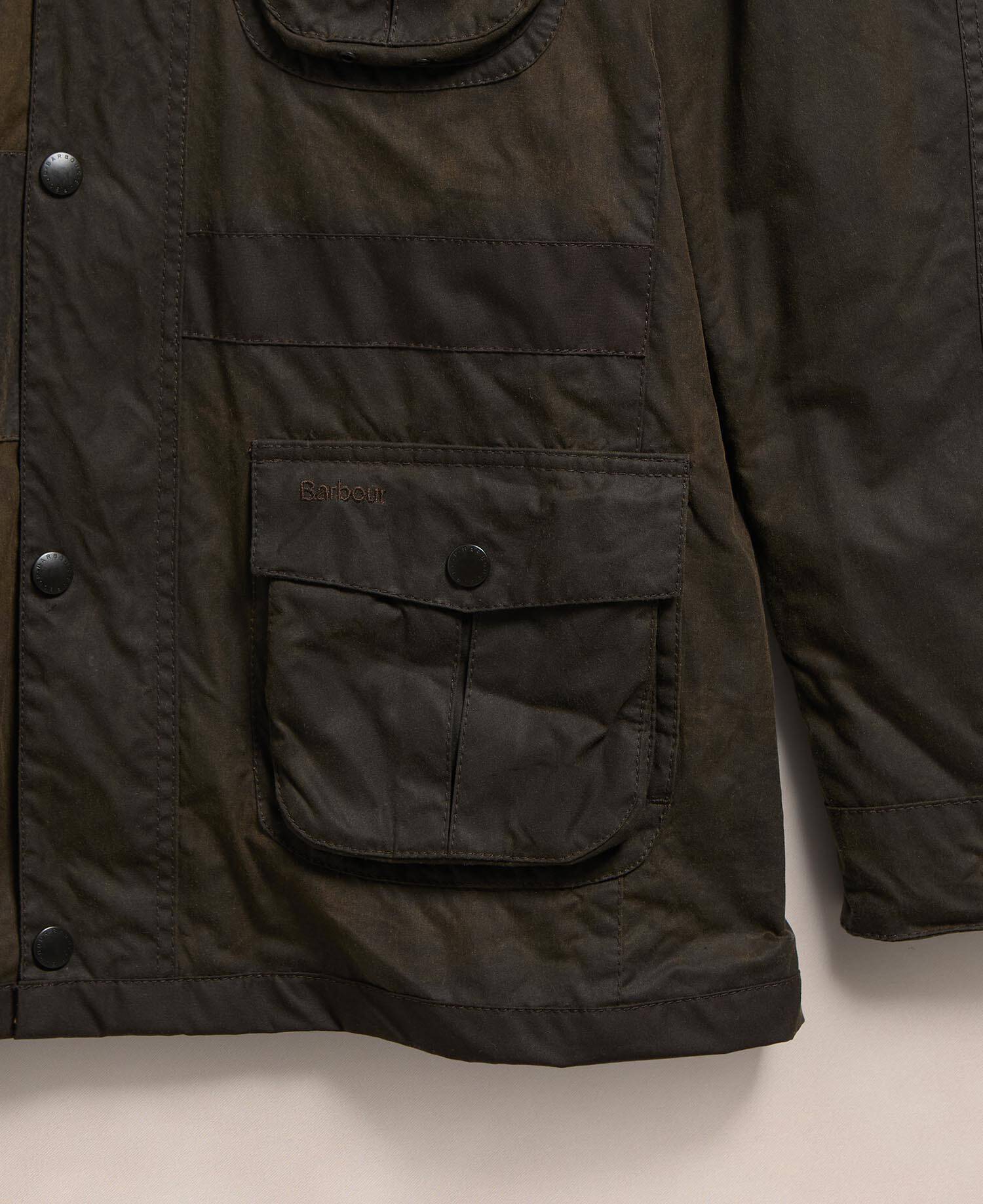 Barbour Re-loved Men's Corbridge Waxed Jacket - Size XL Olive image number 3