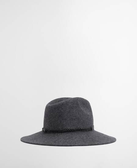Tack Fedora Charcoal Grey