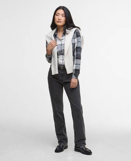 Bredon Regular Long-Sleeved Shirt Charcoal Tartan