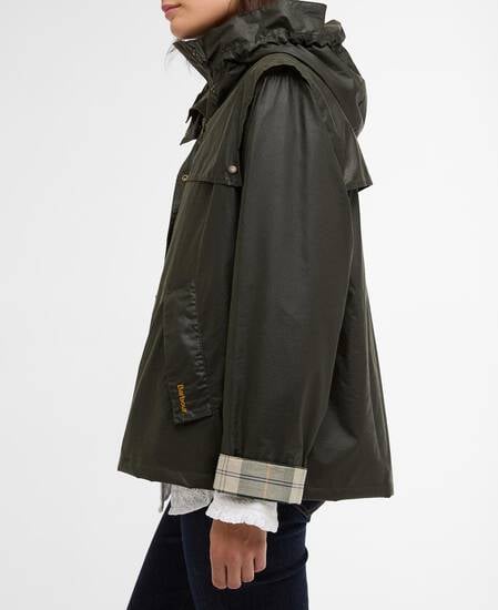 Giacca cerata Ornella Archive Olive/Ancient