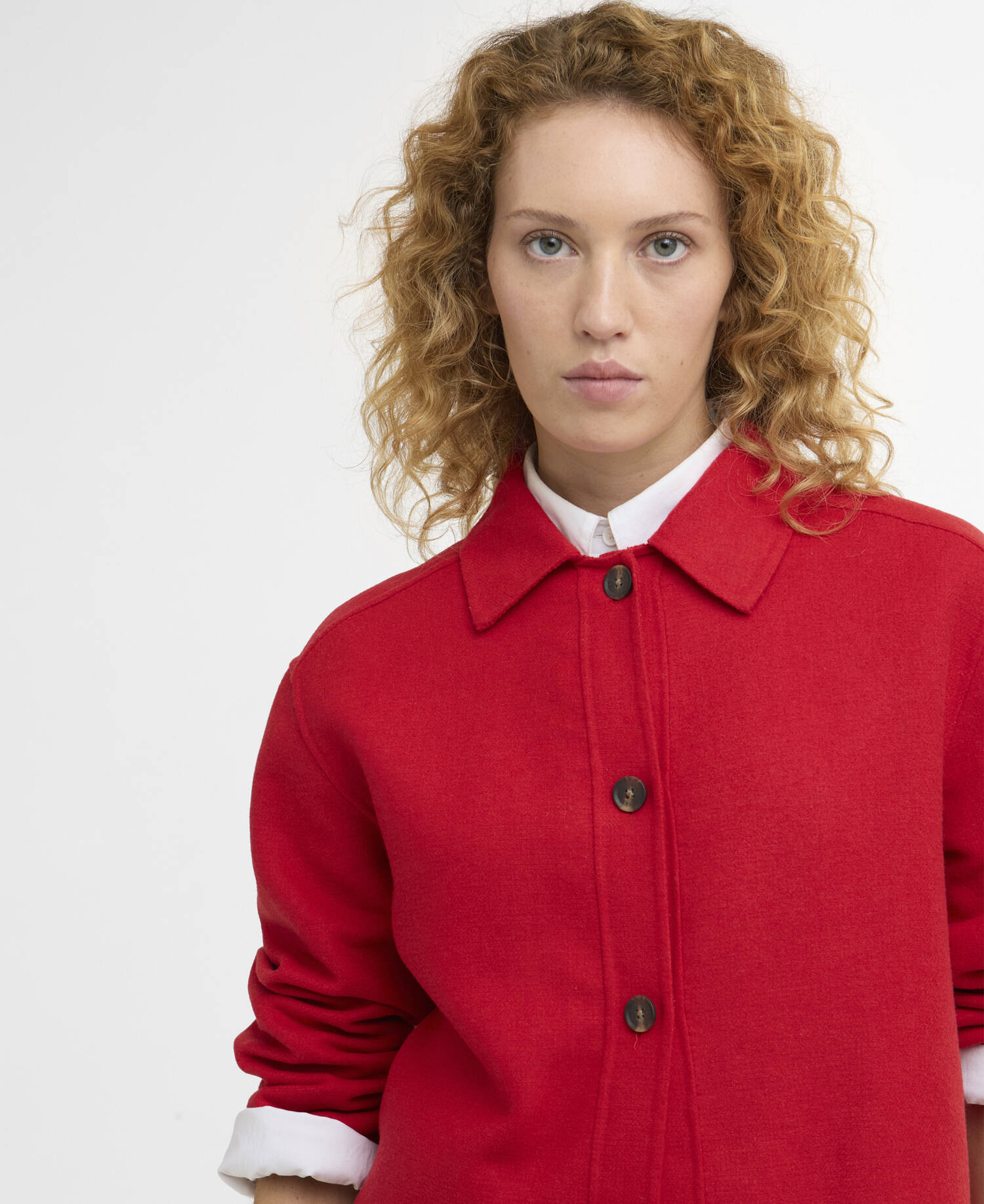 Amanda Overshirt Poppy Red image number 3