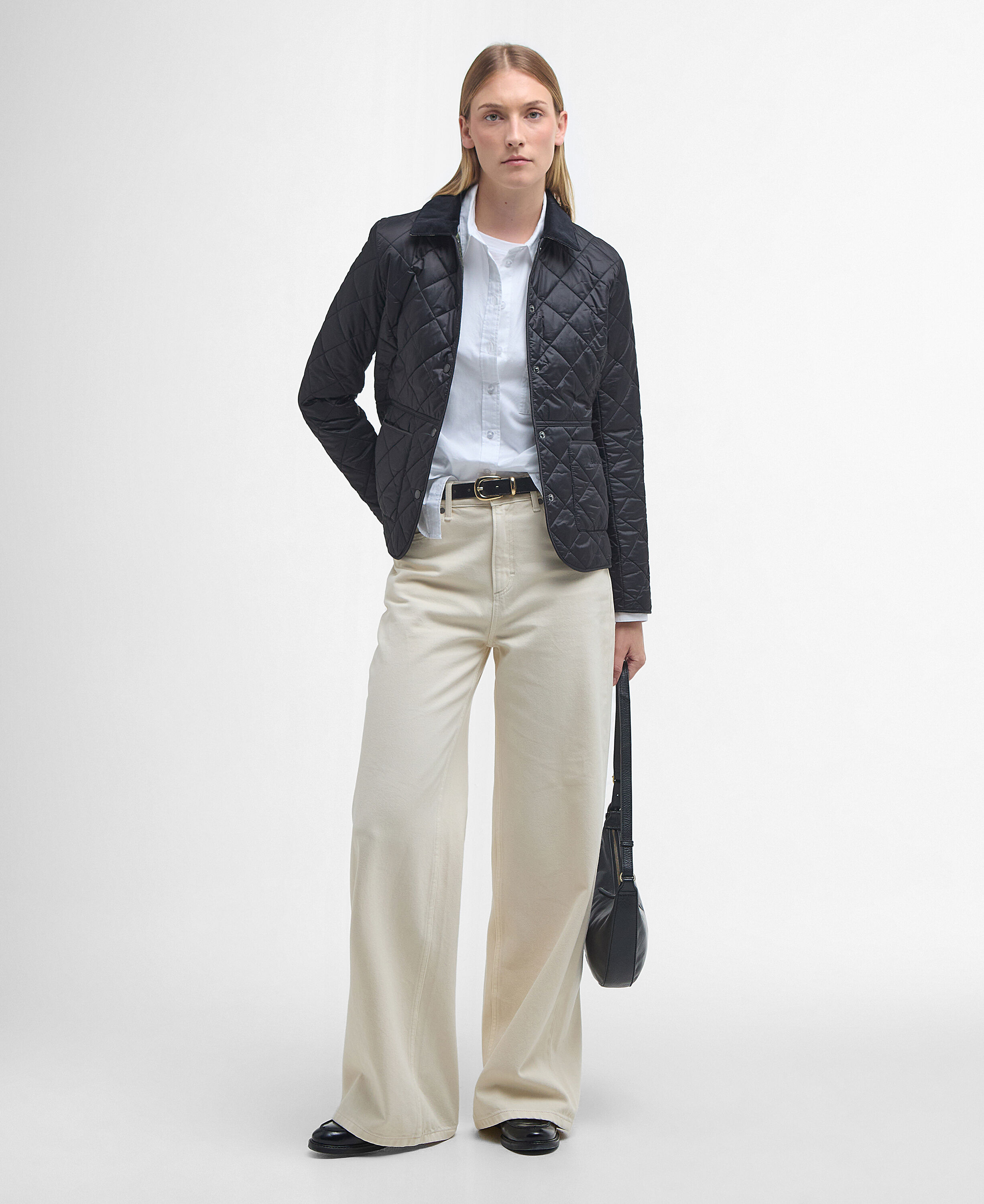 Deveron Quilted Jacket Black-Olive