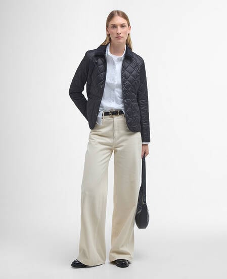 Deveron Quilted Jacket Black-Olive