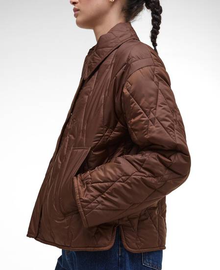 Giacca trapuntata Bernadette Vicuna/Hessian Tartan