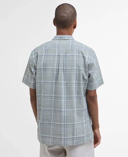 Coldingham Checked Short-Sleeved Shirt Light Moss Coldingham Checked Short-Sleeved Shirt Light Moss