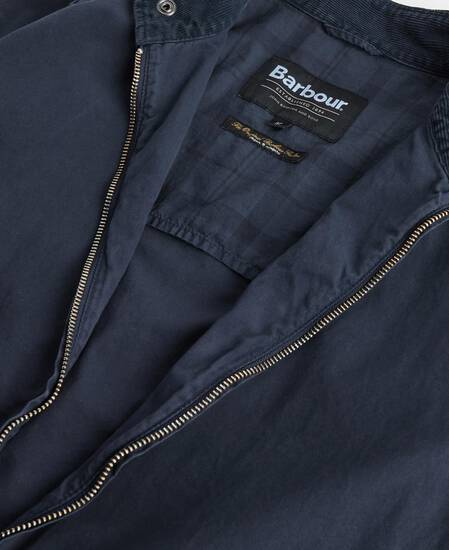 Royston Cotton Harrington Jacket Dark Denim