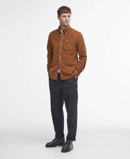Ramsey Tailored Long-Sleeved Shirt Sandstone