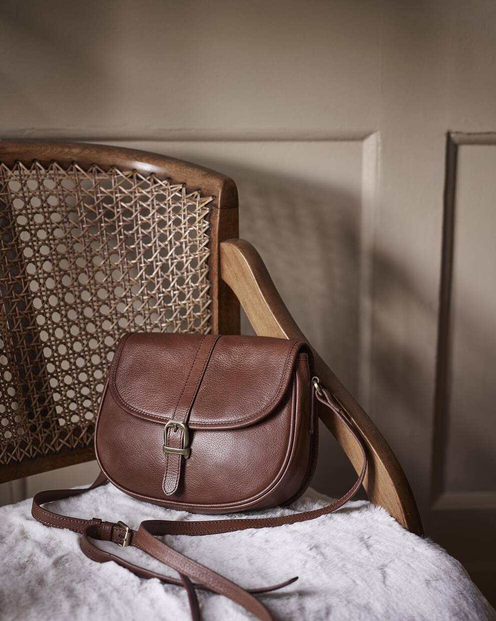 Laire Leather Saddle Bag