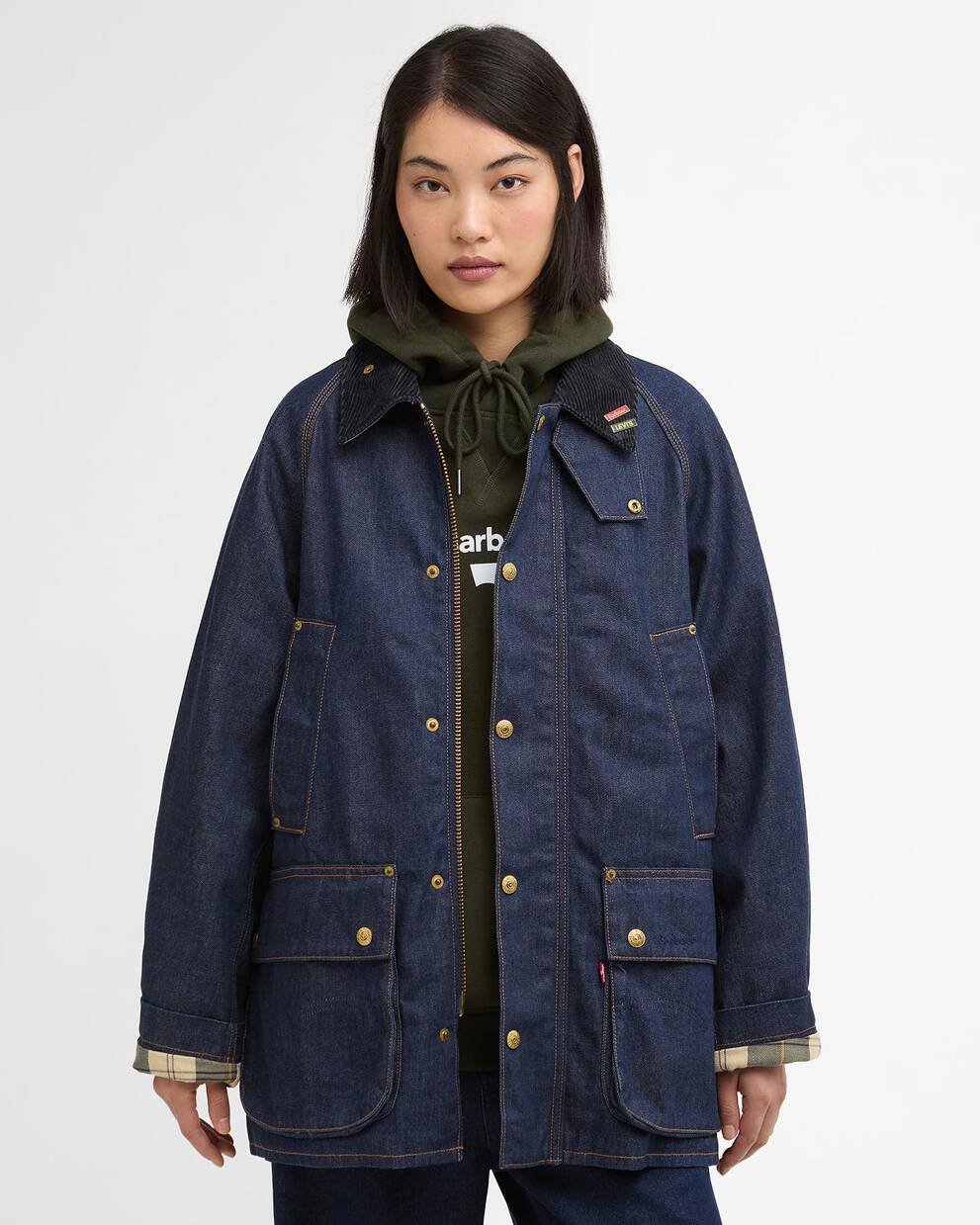 Giacca in denim Bedale oversize Barbour x Levi's