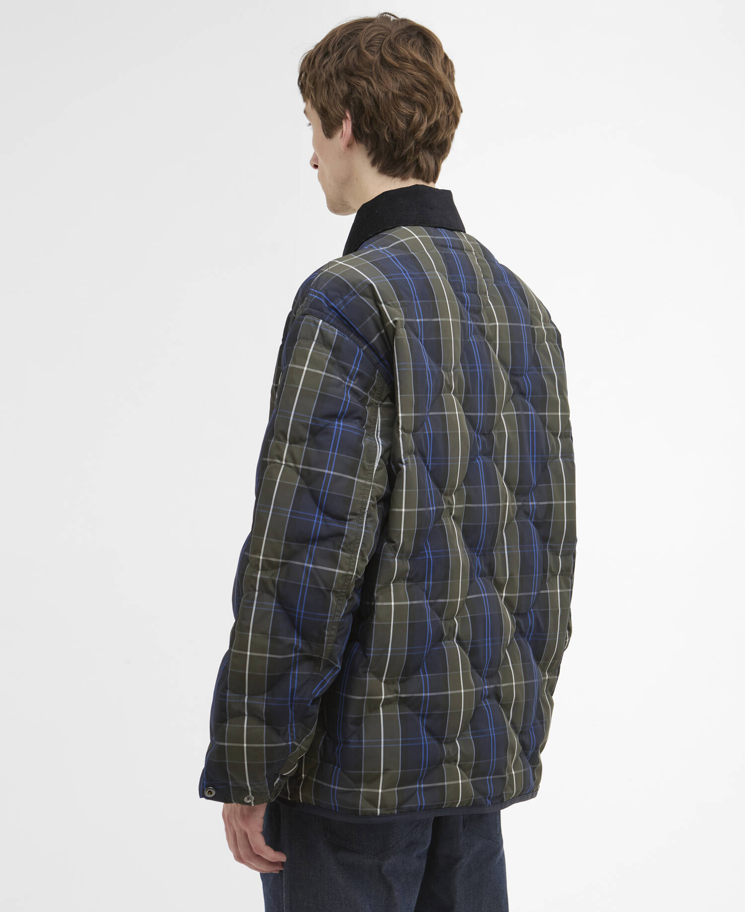 Barbour x ARKET Tartan Quilted Jacket image number 2