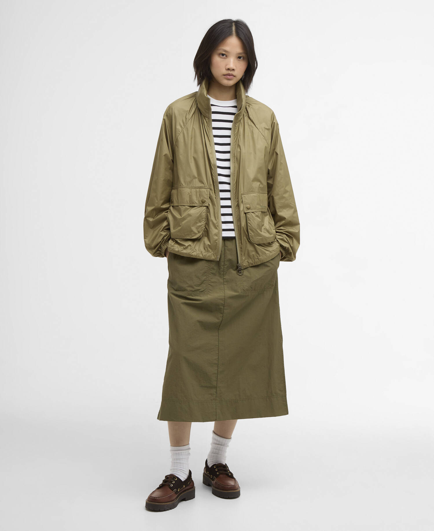 Rowane Showerproof Jacket Bleached Olive image number 1