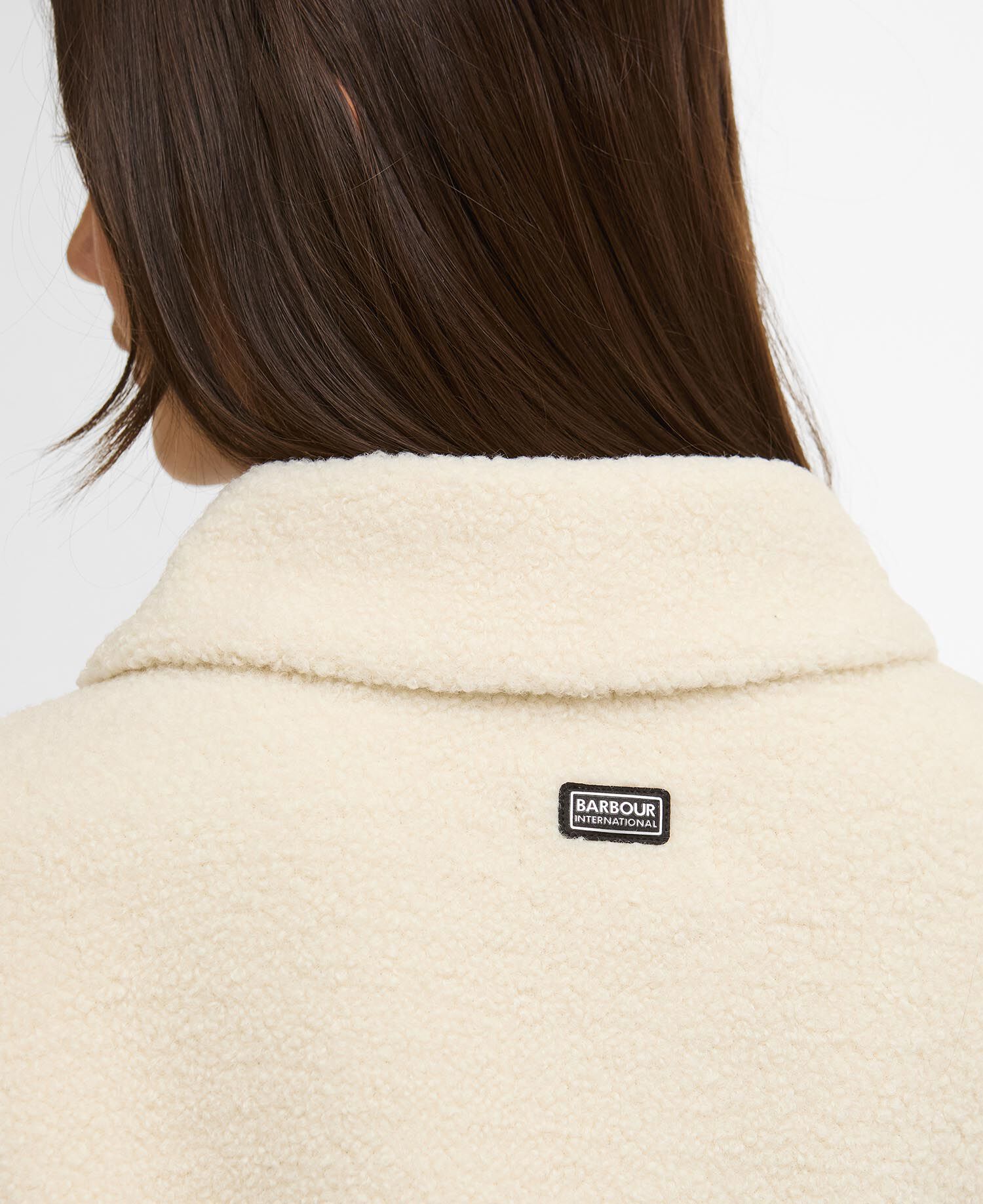 Rae Fleece Overshirt Bone White
