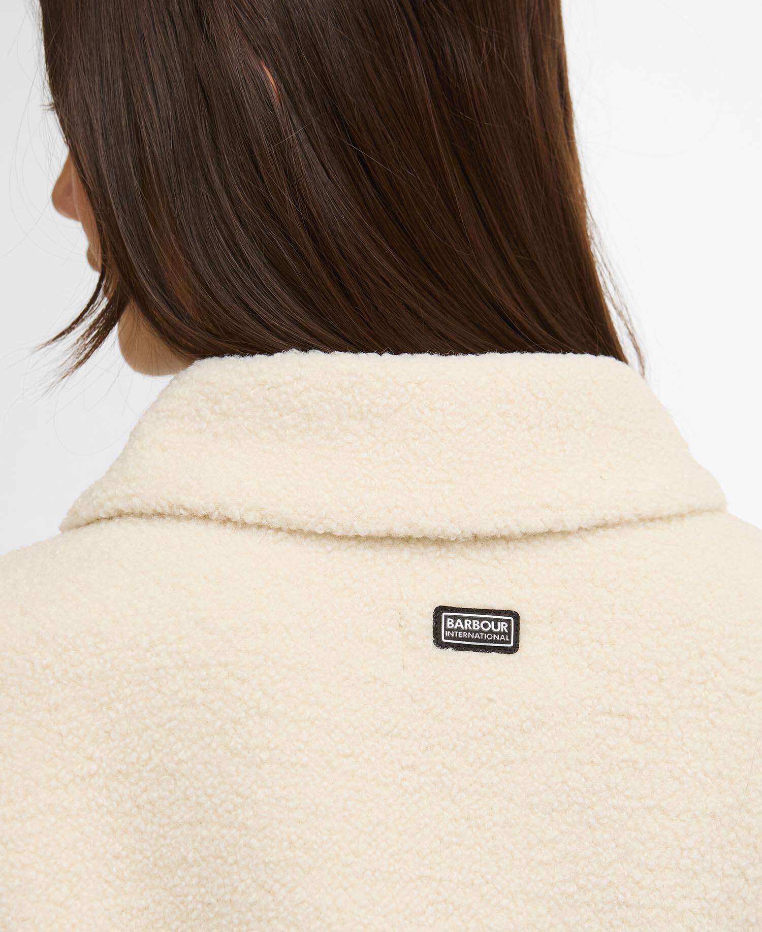 Rae Fleece Overshirt Bone White image number 4