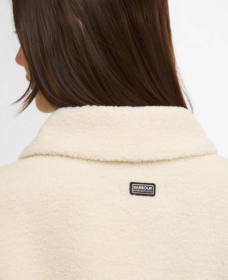 Overshirt in pile Rae Bone White