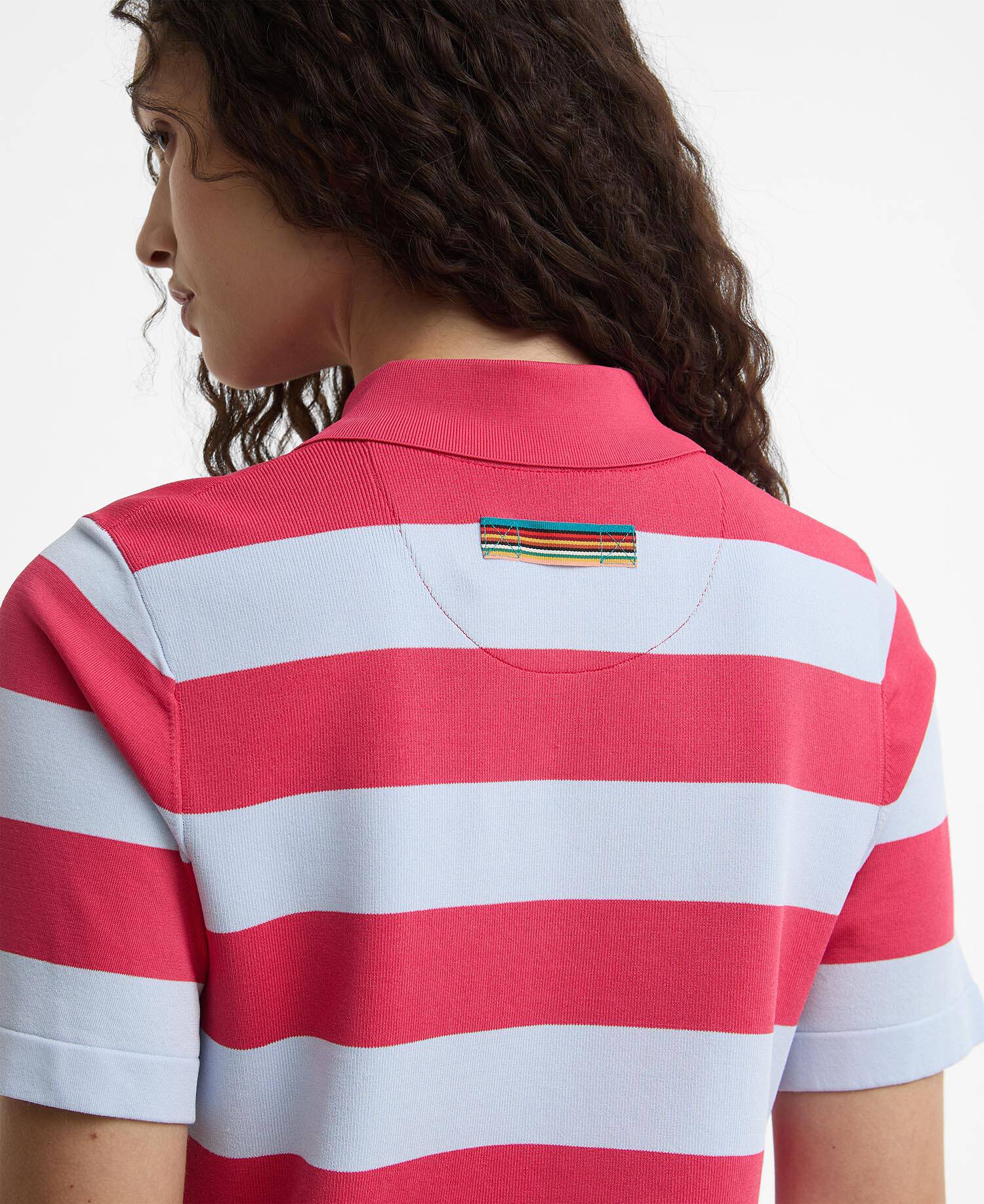 Paul Smith Loves Barbour Felton Striped Knitted Polo Multi Stripe image number 4