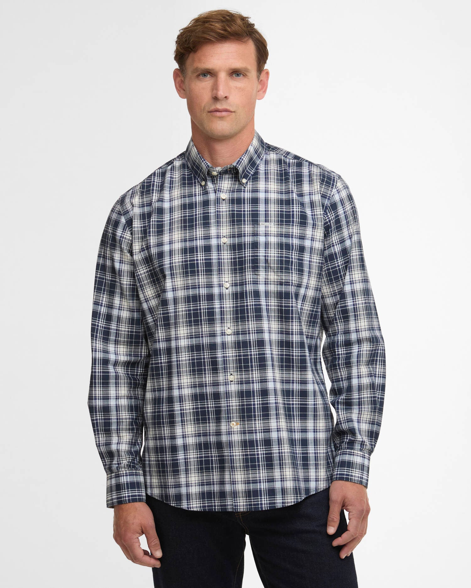 Hemd Witton Checked Regular Navy image number 0