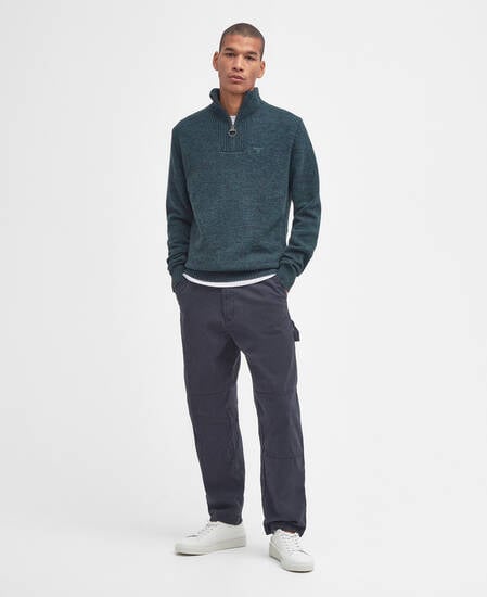 Essential Half-Zip Jumper Seaweed Mix