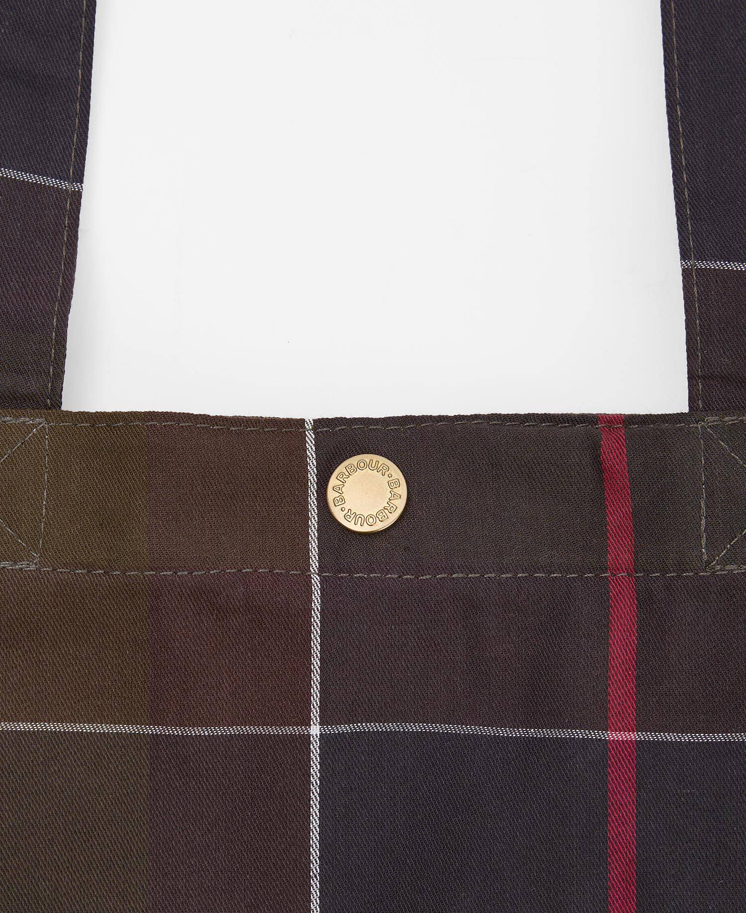 Borsa tote Telfield in tartan image number 5