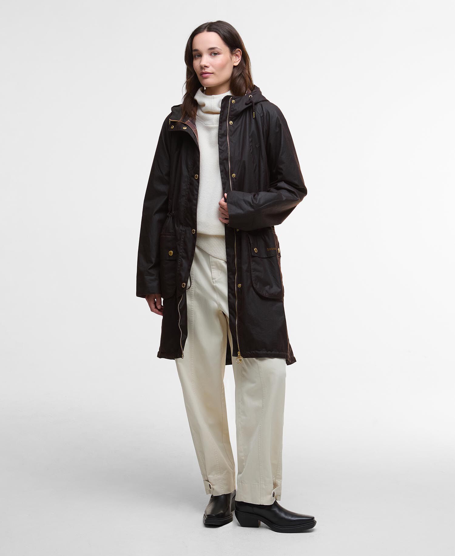 Barbour
ダークグレー ロングレインコート Buy Marcy Waxed Parka for GBP 349.00 | BARBOUR_GB