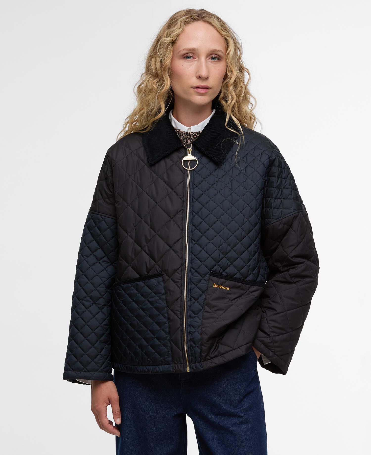 Danby Quilted Jacket Dark Navy/Black/Dress Tartan