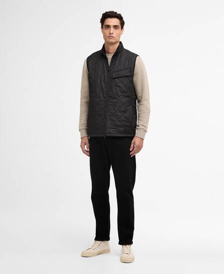 Contemporary Ariel Polarquilt Gilet Black