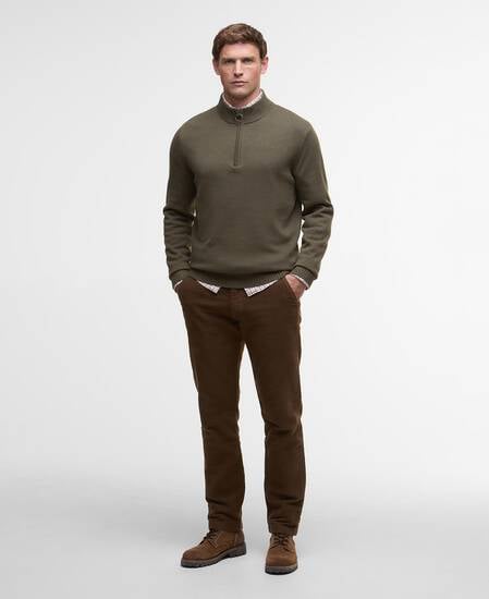 Kelson Quarter-Zip Jumper Olive
