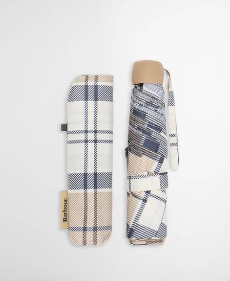 Portree Tartan Umbrella Hessian Navy Tartan