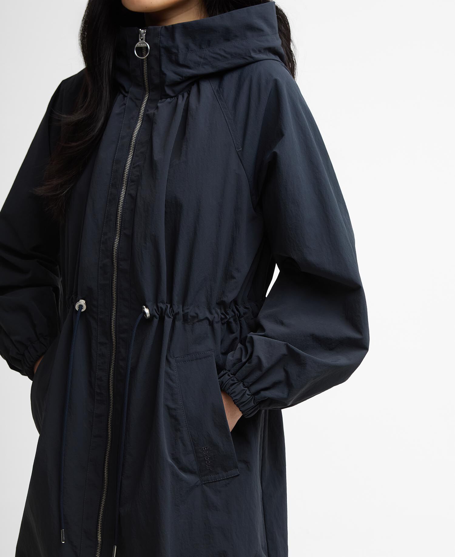 Kempsey Showerproof Parka Dark Navy/Dress Navy Tartan