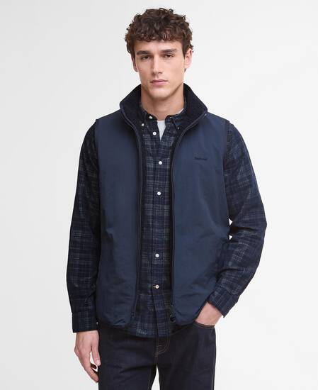 Reversible Fleece Gilet Navy