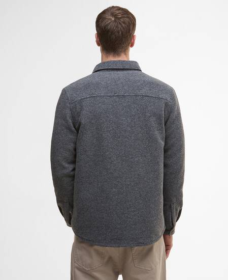 Marlow Tailored Overshirt Dark Grey Marl