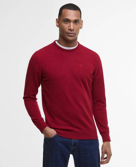 Essential Crew Neck Jumper Biking Red