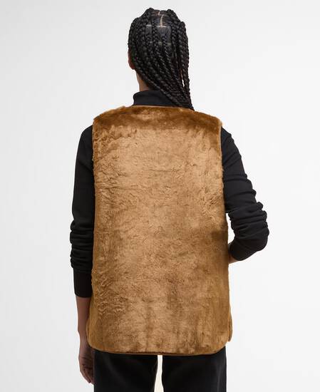Gilet Karin in ecopelliccia Brown Fur