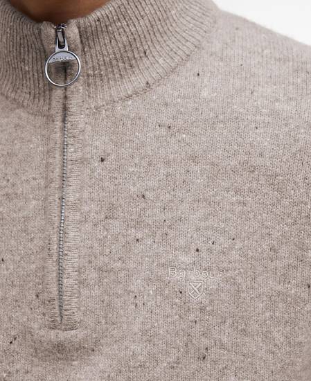 Tainsbury Half-Zip Jumper Stone