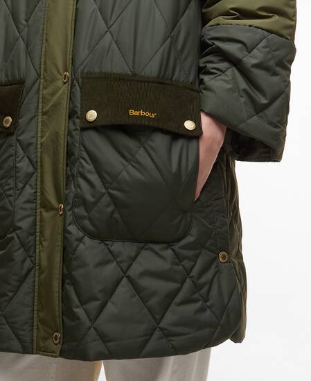 Elspeth Quilted Jacket Olive/Dark Moss/Ancient Tartan