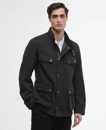 Duke Wool Jacket Charcoal Marl