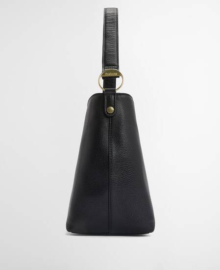 Borsa a secchiello in pelle Cedar Black